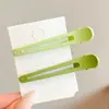 Pinza de pico de pato para maquillaje de moda estilo coreano, básico y simple, alto valor estético, pinza lateral, no deja marca, nuevo modelo 2026, pinza para el cabello elegante