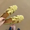 Primer Encuentro Ji Verano Nicho Plataforma Tejida Sandalias Romanas Mujer Correa Única Transpirables Sandalias Casuales Retro