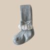 Primavera 2025 Nuevo Calcetines para Niños con Lazo Cortina de Pedos Medias de Rayas Verticales para Niñas Medias Exteriores para Niños Pequeños y Medianos