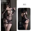 Shuoyao Lingerie Sexy Tentação Sexy Tamanho Grande Roupa de Seda Corte Europeu e Americano Listrado Cobre o Quadril Malha Uniforme Tentação 8248