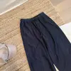 Novedad de Otoño: Jeans Casuales de Color Sólido con Cintura Elástica y Cordón, Pantalones de Pierna Ancha Adelgazantes Simples y Versátiles para Mujer, Transfronterizos