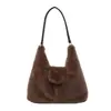 Bolso elegante y moderno de gran capacidad para mujer, nuevo modelo 2026, bolso de hombro versátil de nicho peludo, bolso cruzado esponjoso