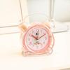 El fabricante vende reloj despertador de cristal silencioso para estudiantes creativo DIY simple de dibujos animados para niños reloj despertador digital pequeño reloj despertador