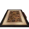 Alfombra de Piso de Terciopelo de Cristal Retro para Entrada del Hogar, Felpudo Raspador de Lodo y Eliminador de Suciedad, Fácil de Mantener, Resistente a las Manchas, Felpudo Antideslizante para Puerta de Entrada