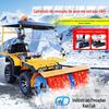 Tipo de condução limpa-neve multifuncional novo pequeno tipo de empurrar à mão combustível elétrico escova rotativa veículo de remoção de neve de estrada