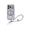 Case para Celular Apple 18Promax Gatinho do Bolo de Cereja com Suporte Integrado Rotativo 360 Graus Adequado para 16Pro/17Pro