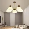 Nuevo Lámpara de Araña Creativa de Personalidad Nórdica para Sala de Estar, Lámpara de Techo Moderna Minimalista Estilo Japonés de Madera para Dormitorio y Estudio