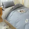Colcha, Ropa de Cama, Juego de Seis Piezas de Ropa de Cama de Algodón Puro, Juego de Tres Piezas para Colchón de Dormitorio de Estudiante Individual, Estilo Simple para Cuatro Estaciones