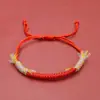 Novo Bracelete Vermelho Estilo Chinês com Ponta de Borla Ajustável, Acessório Artístico para Uso Diário