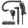 Adaptador de Destornillador en Ángulo de 105 Grados Transfronterizo Herramienta Flexible Varilla con Junta Universal de 360 Grados Juego de Varillas con Junta Esférica de Acero de Colores