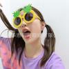 Gafas de Sol Amarillas con Piña Creativas de Verano del Fabricante en Stock, Gafas de Fiesta de Cumpleaños de Moda