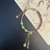 Pulsera Primaveral Estilo Chino Super Etérea con Alto Valor Estético, Diseño de Lirio del Valle, Versátil, Perfecta como Regalo para Novia, Regalo de Cumpleaños