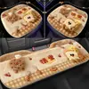 Cojín para Asiento de Coche Invierno Lindo Dibujos Animados Imitación Cachemira Alfombrilla de Coche Diosa Conejo Blanco Engrosado Felpa Universal para Mujeres Cálido y Acogedor