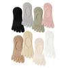 Calcetines de cinco dedos calcetines de yoga para niños verano delgados de malla transpirable color sólido de dedo separado calcetines de barco no se caen con calcetines invisibles algodón