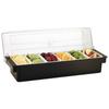 Caja de frutas de plástico multirejilla caja de condimentos para conservación fresca Bar Bar compartimento especial caja de frutas hermético de grado alimenticio
