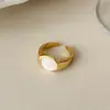 Anillo Nuevo de Nicho Estilo Coreano de Lujo Ligero, Anillo Ancho Vintage de Nicho, Anillo Abierto Ajustable Versátil Personalizado para el Dedo Índice