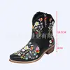 Juyuan ofrece envío el mismo día para su colección otoño/invierno 2026 de botas nuevas para mujer, de talla grande, bordadas, de punta y tacón bajo.