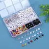 4*7mm Contas Digitais Acrílico Redondas Soltas Pulseira de Amizade com Contas Digitais Feita à Mão Acessórios de Joias DIY