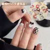 Accesorios de Arte para Uñas de Dibujos Animados con Sombreros, Lindas y Adorables Decoraciones 3D Populares de Lazo Estampado de Leopardo Gato para Uñas