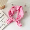 Pañuelo Cuadrado Pequeño de 55% Algodón y Lino Bufanda para Mujer de Primavera y Verano Estilo Coreano Pañuelo para la Cabeza Moda Cinturón Decorativo para el Cabello Pañuelo de Flores Bufanda