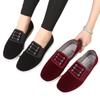 Zapatos de tela de mil capas de primavera del viejo Beijing para hombre y mujer, transpirables, de suela gruesa, elásticos, casuales planos de tela con un pedal, pana