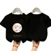Camiseta de Manga Corta de Algodón Puro para Niña, Estilo Verano, Estampado de Princesa, Dulce y Versátil, de Corte Holgado, Camiseta Básica de Media Manga para Niñas Pequeñas