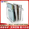 Portaarchivos de Acrílico Transparente de Tres Compartimentos No Requiere Ensamblaje Portátil Organizador de Escritorio para Revistas y Libros Personalizable