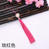 Colgante de Nudo Chino con Borla, Fleco de Borla de Loto de Tres Capas, Borla de Abanico, Decoración de Colgante Estilo Antiguo para Hanfu Qipao