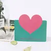 Tarjeta de felicitación de amor creativa Tarjeta de mensaje de bendición para el Día de San Valentín Tarjeta postal de enseñanza estilo coreano Tarjeta pequeña plegable escrita a mano