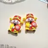 Accesorios Festivos de Resina del Dios de la Riqueza Materiales para Broche de Pelo DIY, Funda de Teléfono, Llavero, Decoración de Tablero de Coche