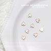 Unha Beleza Fritillary Joias Amor Unha Metal Edge Diamante Magic Shell Stone 2023 Novos Acessórios Internet Celebrity