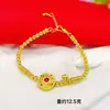 Pulseira de Relógio Dourado Areia Vietnamita Nova para Mulheres, Colar de Relógio, Pulseira de Relógio, Joias Douradas Areia Estilosas e da Moda