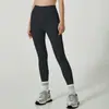 Calça de Yoga Europeia e Americana Outono/Inverno Transfronteiriça Sem Marcas Embaraçosas, Cintura Alta Elástica Levanta Bumbum Justa Bumbum de Pêssego Calça Esportiva Fitness