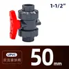 Válvula de esfera em UPVC GB grau industrial para tubo de água válvula de esfera de junta dupla válvula de esfera resistente a ácido e álcali químico válvula de esfera de junta dupla