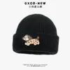 Gorros Infantiles Otoño e Invierno Engrosados Cortavientos Protección para Orejas para Niños y Niñas Gorros Tipo Piel de Melón Gorros de Punto para Bebé Gorros de Lana Tejidos