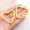 Llavero con Forma de Corazón en Colores Macaron, Accesorio Creativo DIY, Llavero Colorido con Corazón Esmaltado