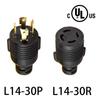 Los fabricantes suministran cable de extensión estadounidense L14-30P a L14-30R, 4 clavijas 10 especificaciones SJTW