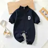 Mameluco para Bebé Recién Nacido Súper Lindo Ropa de Primavera para Bebé Estilo Coreano Otoño/Invierno Bebé Pequeño Traje de Gateo para Exteriores con Forro de Felpa y Cremallera