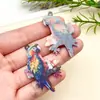 10 Pájaro Búho Animal Loro Acrílico Accesorios Creativos Personalizados Colgante Joyería Hecha a Mano DIY Materiales