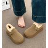 Zapatos Birkenstock de Algodón con Suela Gruesa para Aumentar Altura para Mujer 2025 Nuevos Zapatos de Invierno Forrados de Felpa Engrosados Cálidos Pan Birkenstock Botas de Nieve