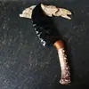 Comércio Exterior Transfronteiriço Pedra Bruta de Cristal Natural Obsidiana Opala Adaga Polida e Esculpida à Mão Ornamento de Mesa Decoração