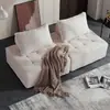 Sofá perezoso, sofá modular cúbico, sofá pequeño para apartamento, sofá de dormitorio de ocio minimalista italiano