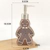 Baño Cerámica Hombre de Jengibre 3D Botella de Desinfectante de Manos Hogar Baño Alto Valor Champú Gel de Ducha Loción Presionar