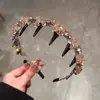 Diadema de Cristal de Lujo de Gama Alta, Peine de Pelo de Gama Alta con Dientes para Controlar el Cabello Suelto, Diadema Versátil para Lavarse la Cara, Pasador, Accesorio para el Cabello para Mujeres