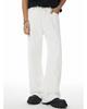 Jeans Blancos de Pierna Ancha para Hombre, Estilo Coreano Nuevo Primavera y Otoño 2025, Adelgazantes, Caída Suelta, Pantalones Casuales Rectos Sueltos para Hombre
