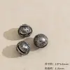 Serie de Colgantes de Plata Panax Notoginseng Candado de Paz, Candado de Fortuna, Calabaza Pulsera Artesanal Retro, Materiales para Accesorios de Manualidades DIY con Cuentas