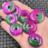 Fivela de jade vermelha e verde pingente de jade fivela de moeda de jade flor de pêssego pingente chave colar pulseira pingente de jade atacado