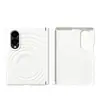 Capa de Celular Samsung ZFold8 com Padrão Ondulado Nova Capa Protetora Dobrável Larga Eixo Central Duplo Magnético Integrado Capa de Cobertura Total