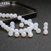 Joyería Anze 100 apellidos con cuentas ágata blanco natural cuentas sueltas cadena semiacabada accesorios para joyería DIY al por mayor