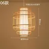 Lustre de Bambu Chinoiserie Lanterna Zen para Sala de Chá Restaurante Restaurante de Hot Pot Pousada Sudeste Asiático Lâmpadas Japonesas Criativas